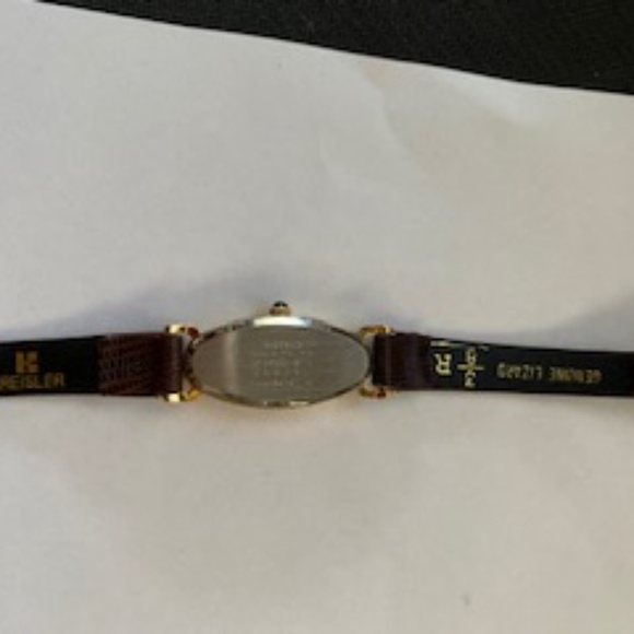 VINTAGE ANNE KLEIN WATCH with new GENUINE LIZARD STRAP - Picture 5 of 7